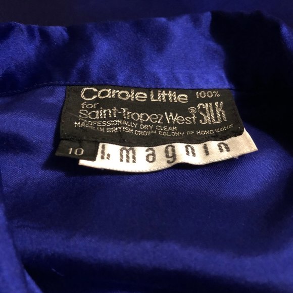 Vintage Carole Little for Saint-Tropez West Silk Blouse - Picture 3 of 3